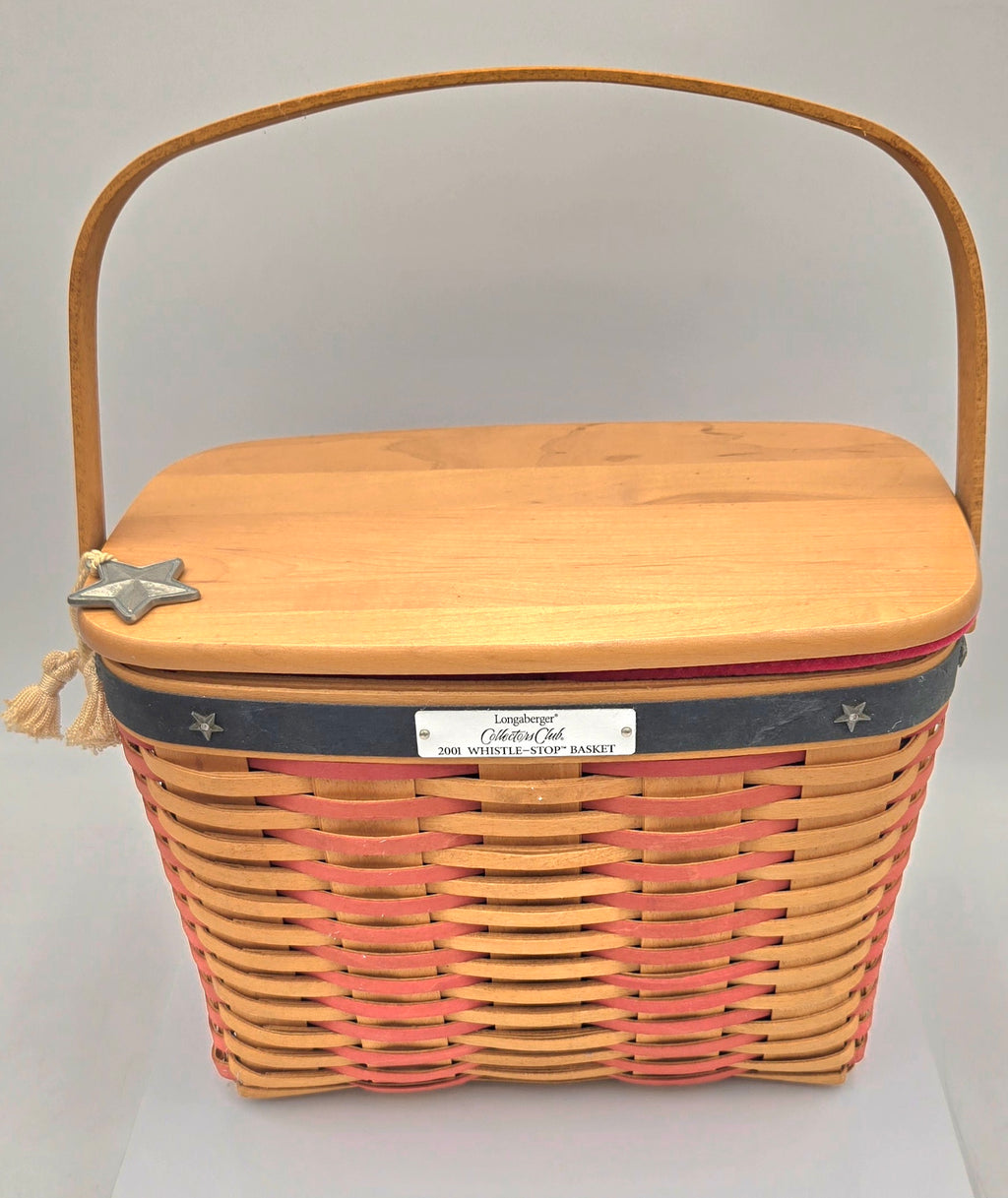Longaberger Collectors Club 2001 Whistle-Stop Basket (100 Tickets Available)