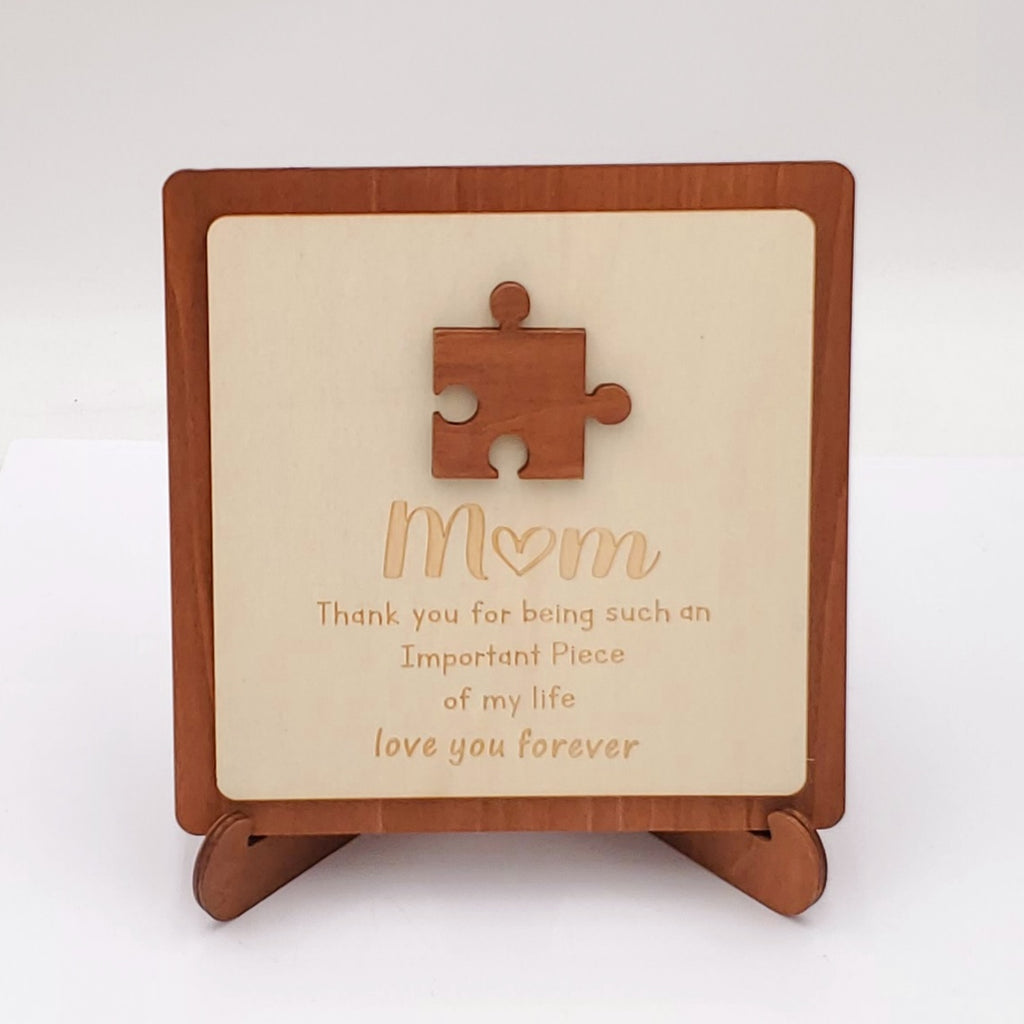 Plaque for Moms For Mothers Day/ Puzzle Wooden Sign/ Mama Gifts for Birthday, Christmas