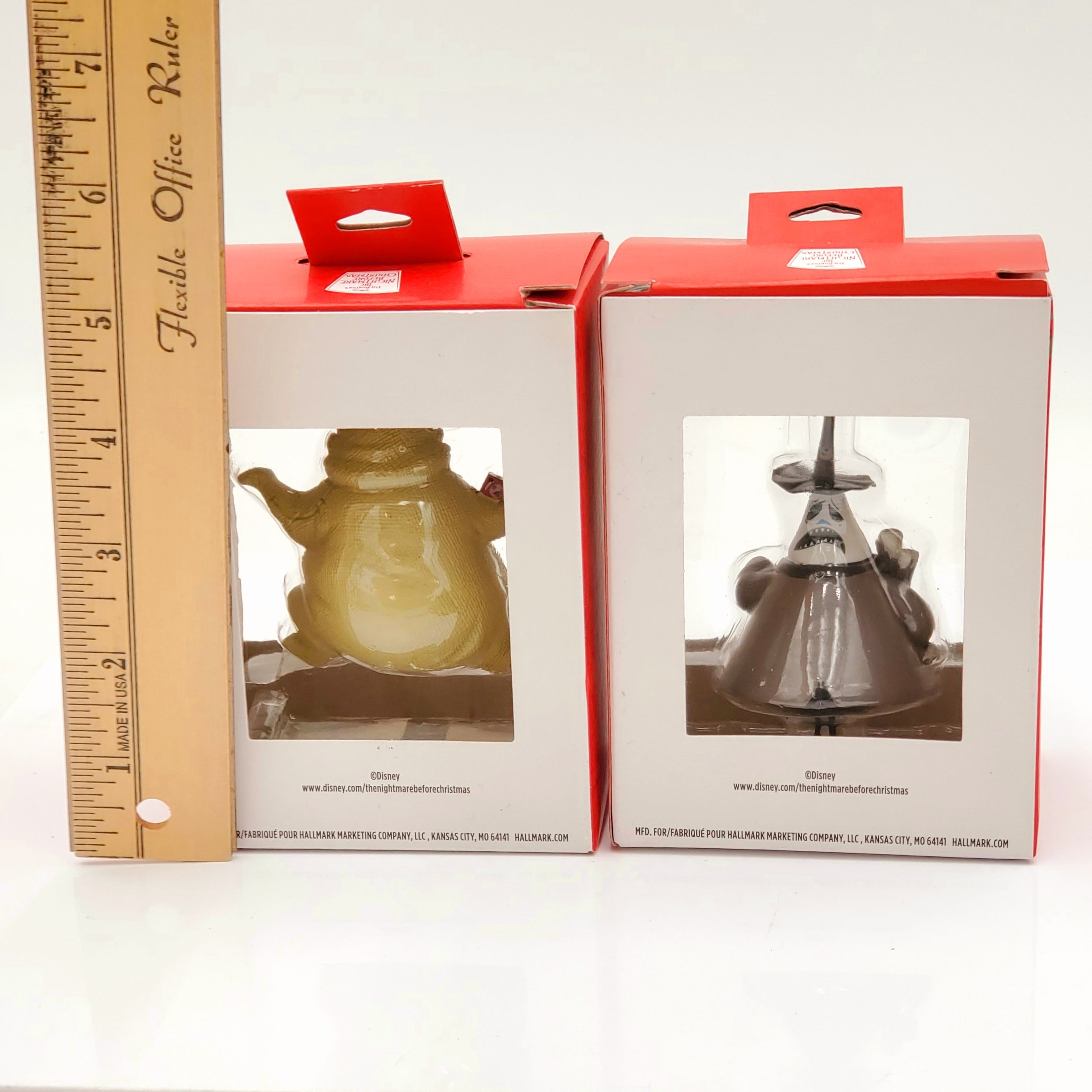 Pack of 2 Hallmark Ornaments Oogie Boogie and Mayor