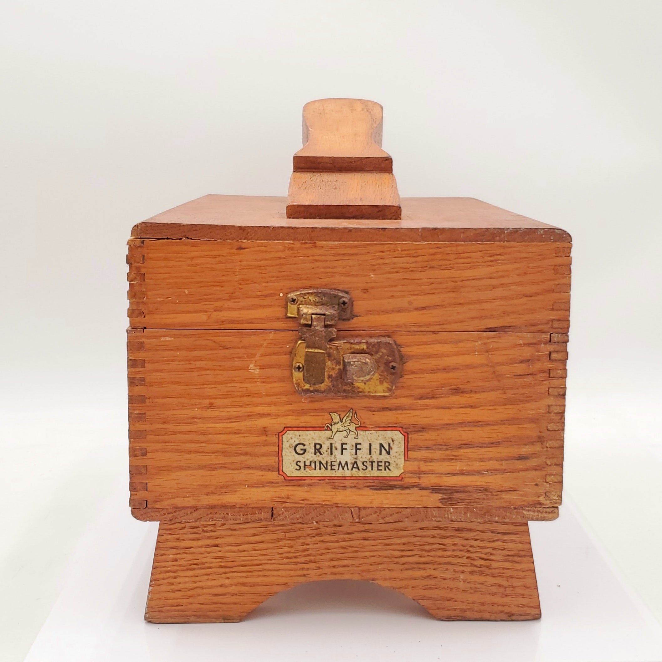Vintage Griffin Shinemaster Shoe Shine Box with Supplies!