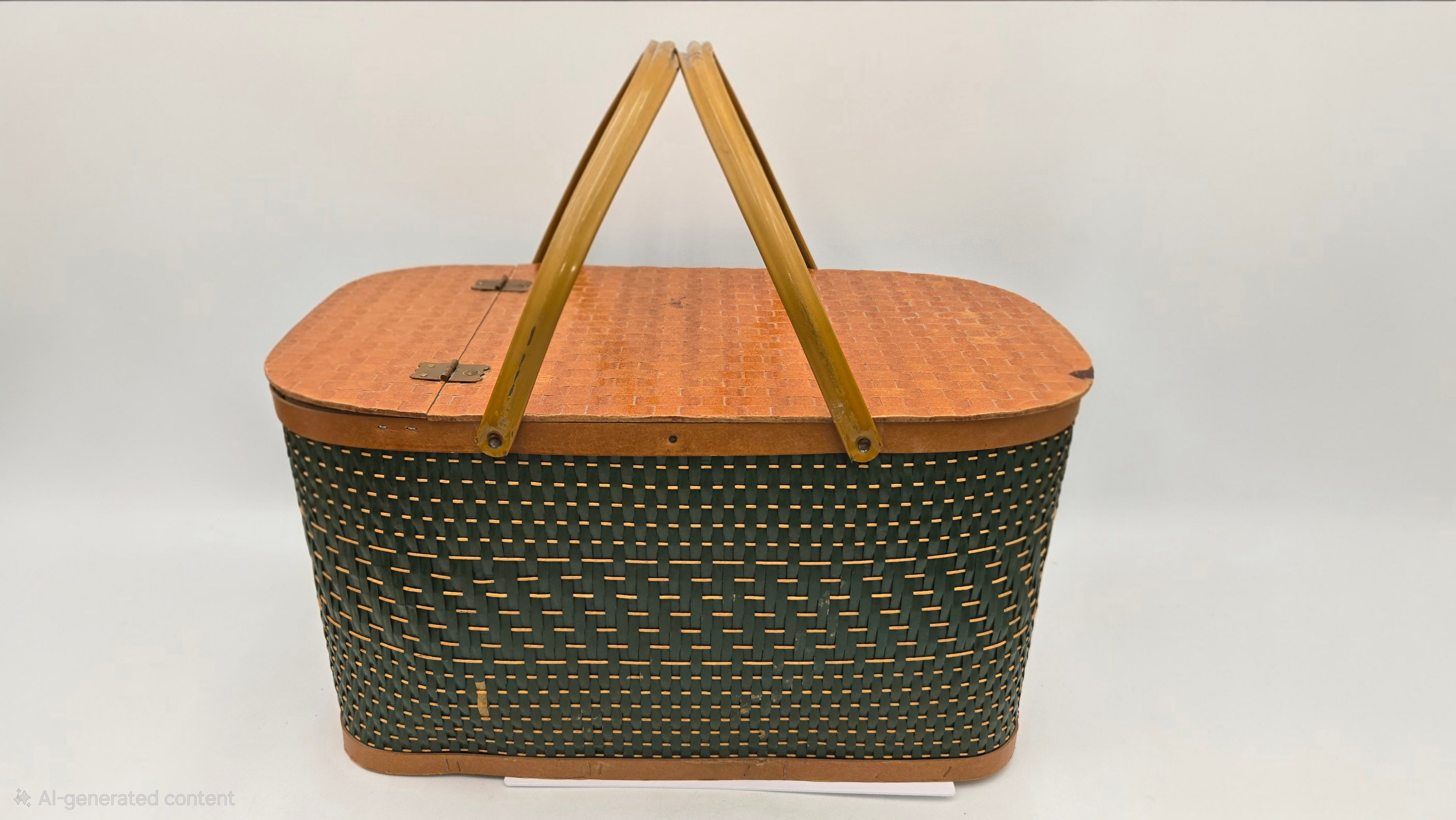 Vintage Hawkeye Burlington Woven Basket (45 Tickets Available)