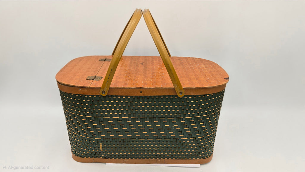 Vintage Hawkeye Burlington Woven Basket (45 Tickets Available)