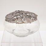 Metzke Pewter Glass Potpourri Flowers Dish