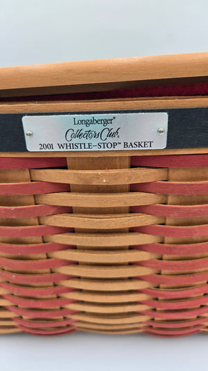Longaberger Collectors Club 2001 Whistle-Stop Basket (100 Tickets Available)
