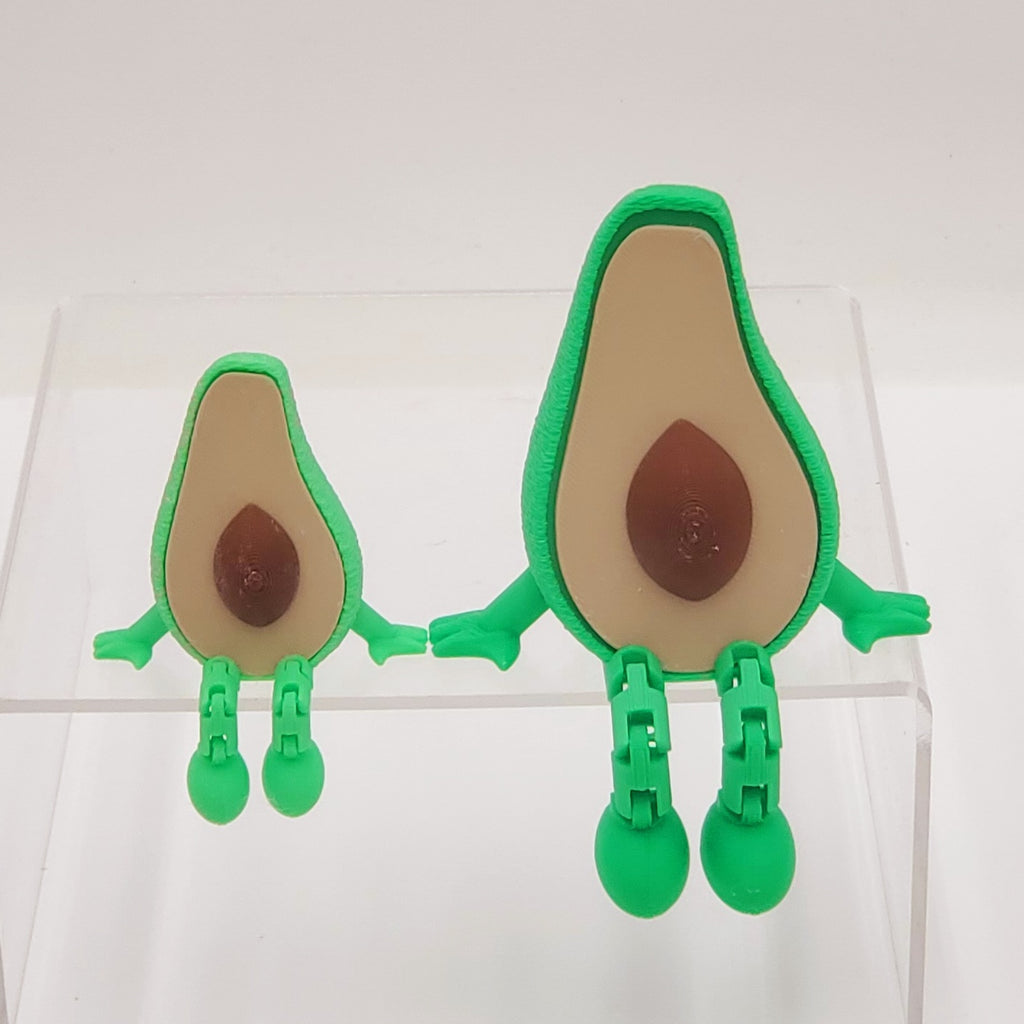 Avocado Shelf Sitter 3D Printed