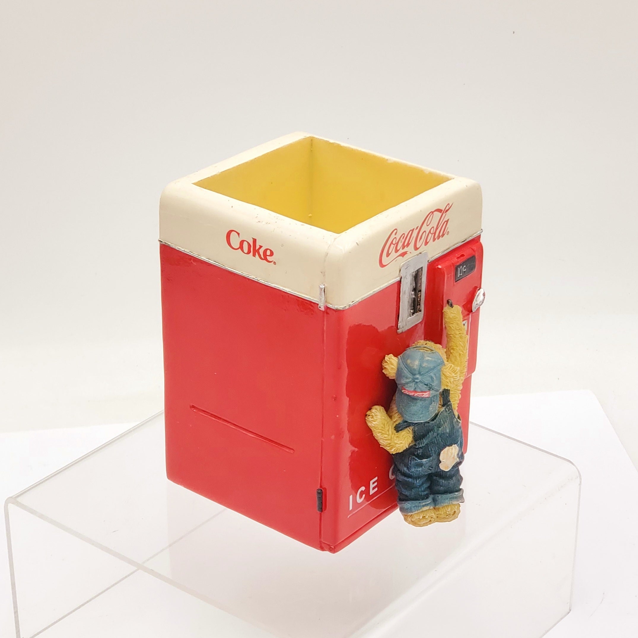 Billy's Catch-All Basket-Boyds Bears Resin #919922 Coca-Cola Exclusive