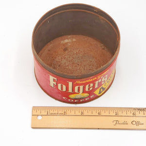Vintage Folger Coffee Can "Mountain Grown"