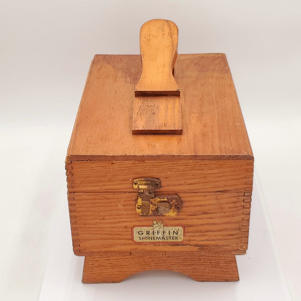 Vintage Griffin Shinemaster Shoe Shine Box with Supplies!