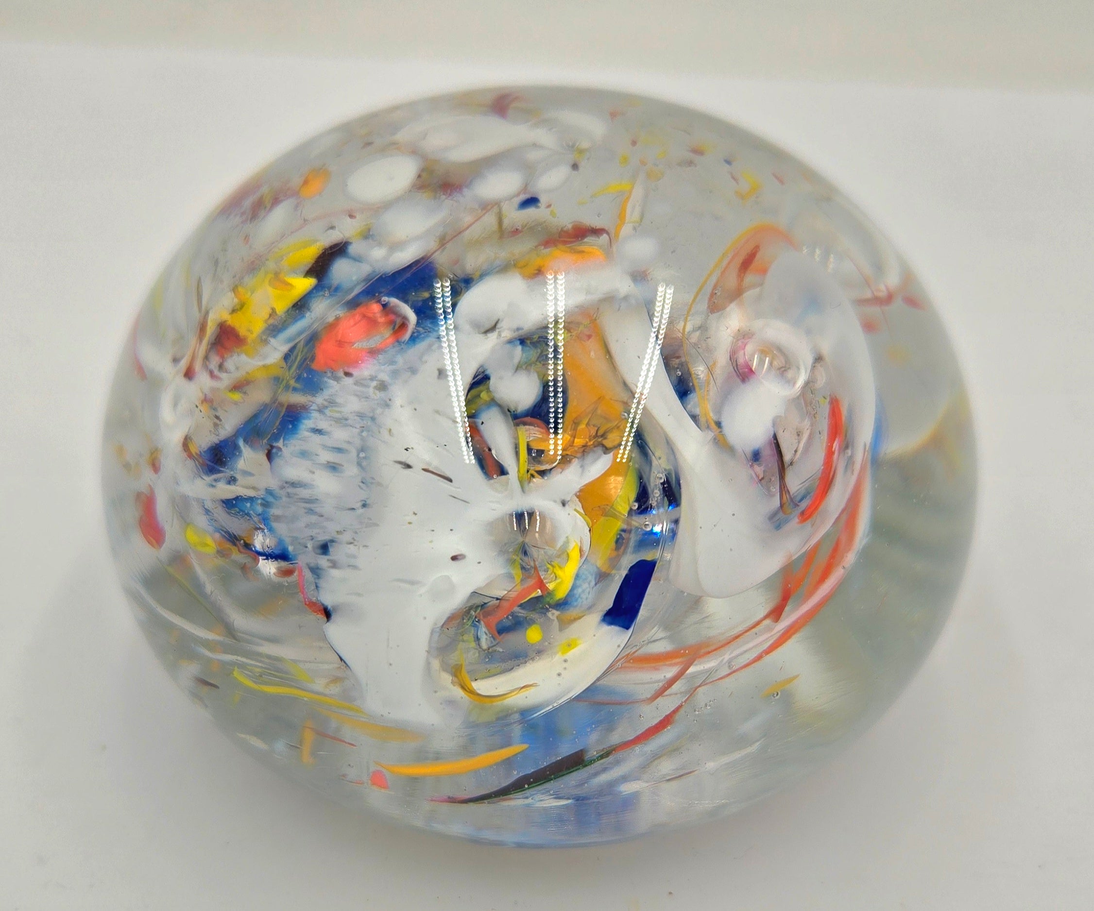 Beautiful Glass Paperweight with Intricate Designs (45 Tickets Available)