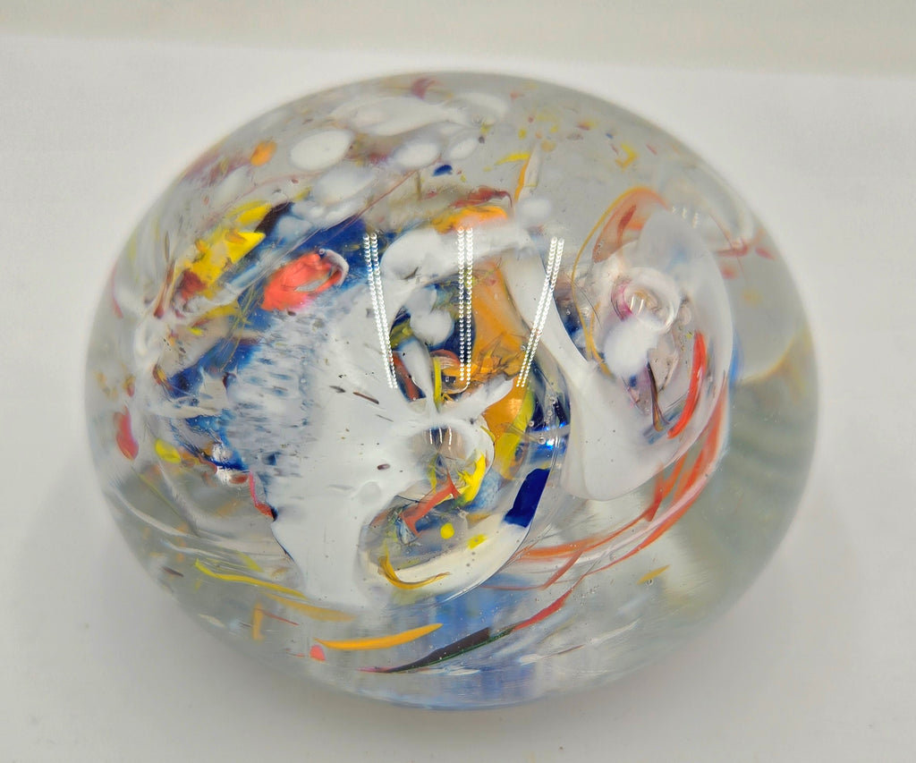 Beautiful Glass Paperweight with Intricate Designs (45 Tickets Available)