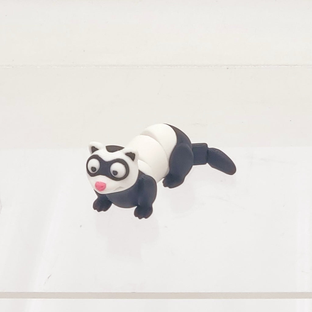 Black/White Ferret - 3D Printed Pocket Pet