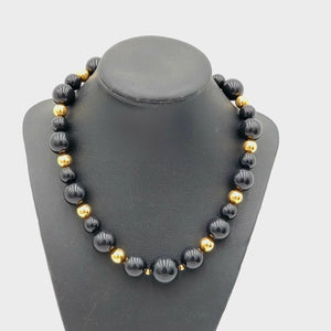 Signed Monet Bead Necklace Set of 2