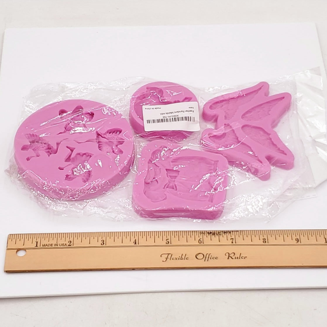 Feather Fondant Mold Set- 4pc