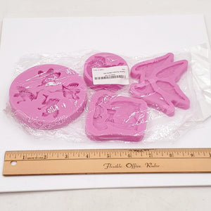 Feather Fondant Mold Set- 4pc