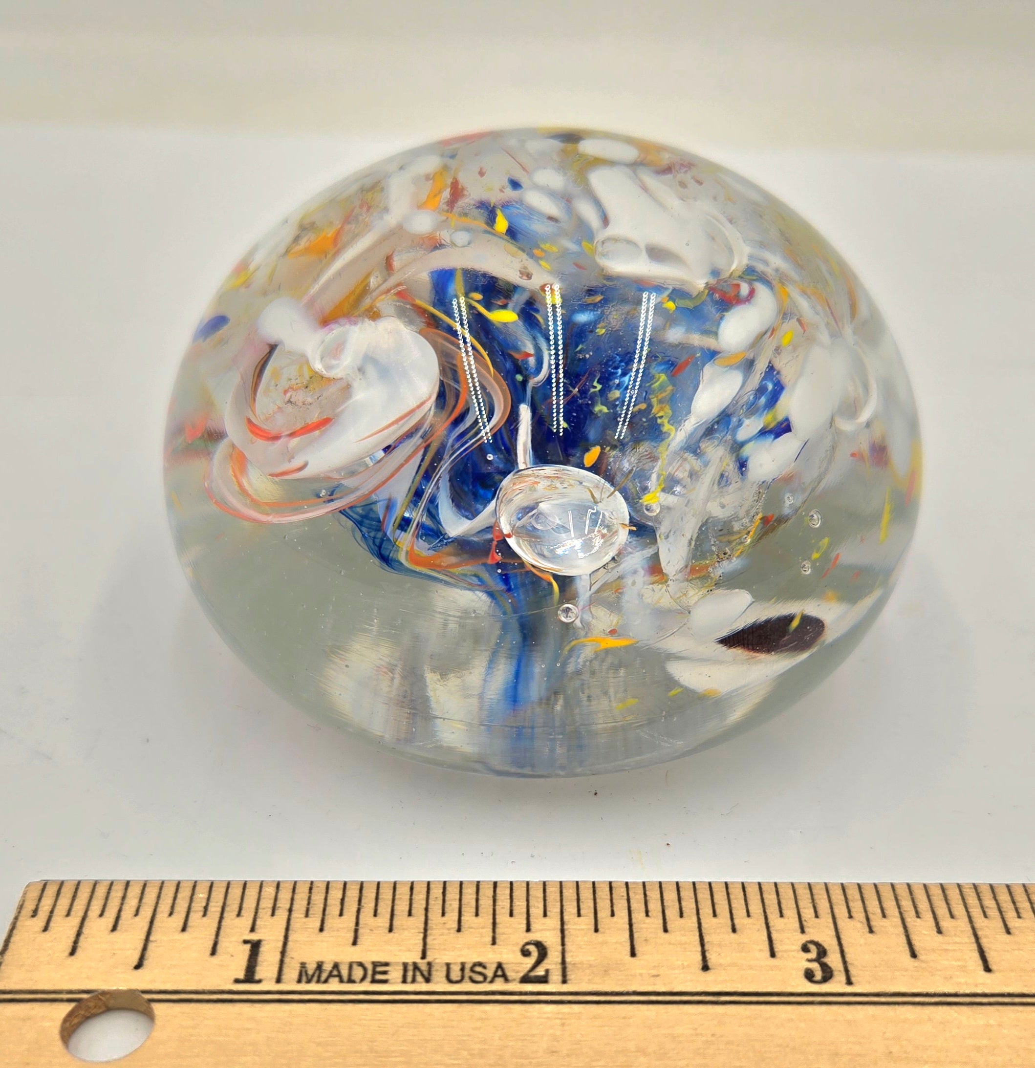 Beautiful Glass Paperweight with Intricate Designs (45 Tickets Available)