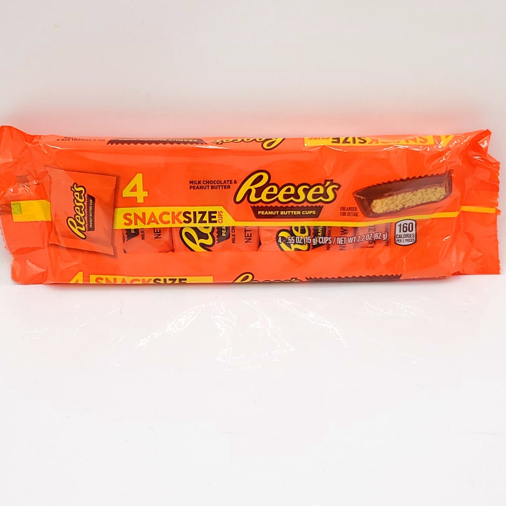 Reese’s Peanut Butter Cup Snack Size Candy Bars – 2.2oz/4ct  (Best By: 10/2025)