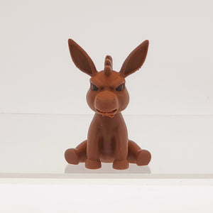 Brown Donkey Angry Little Animals -3D Printed