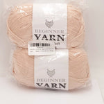 2 Pack Yarn for Crocheting, Crochet Yarn, Easy Yarn for Beginners -Beige