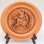 Norman Rockwell "The Christmas Gift" Solid Burnished Copper Plate-1978