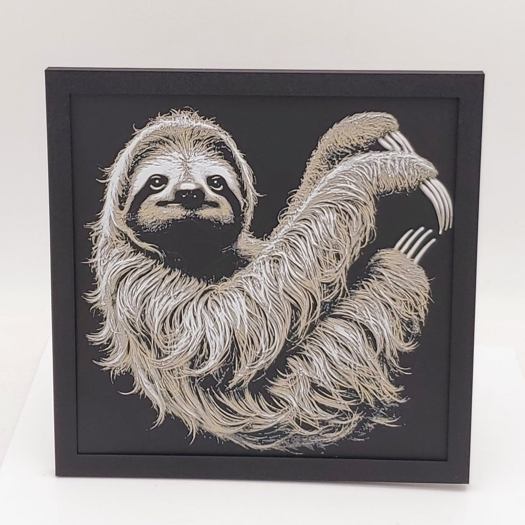 Sloth Wall/Shelf Decor 3D Printed