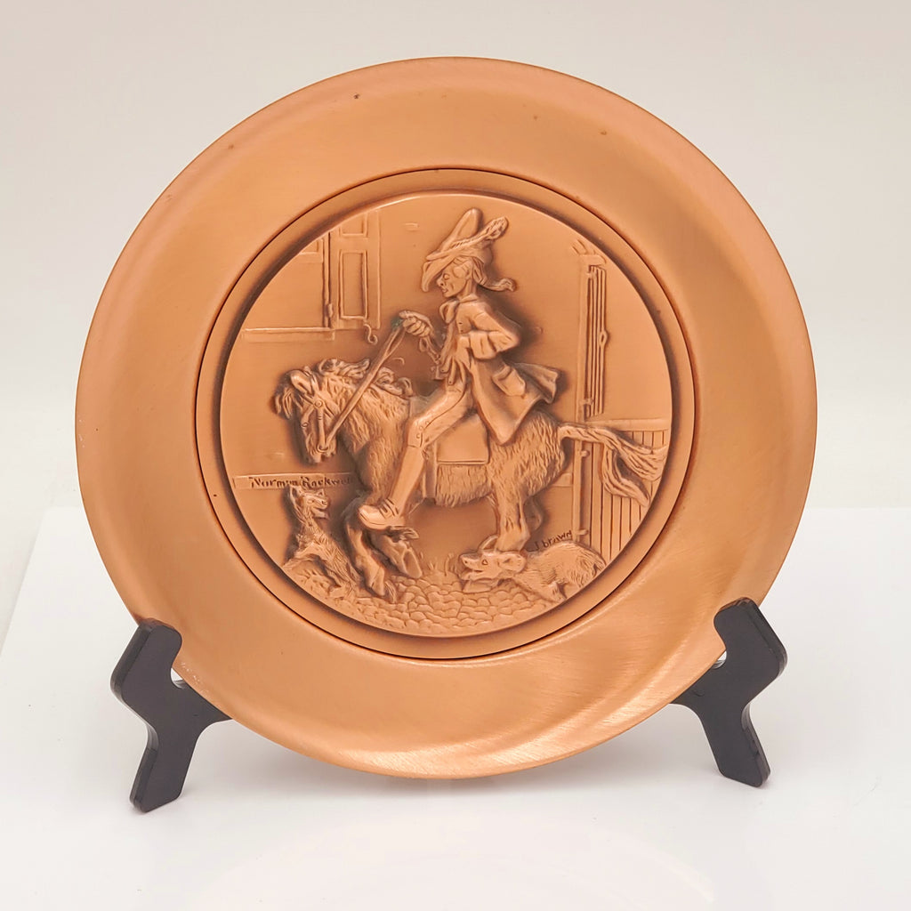 Norman Rockwell "Yankee Doodle" Solid Copper Plate-1978