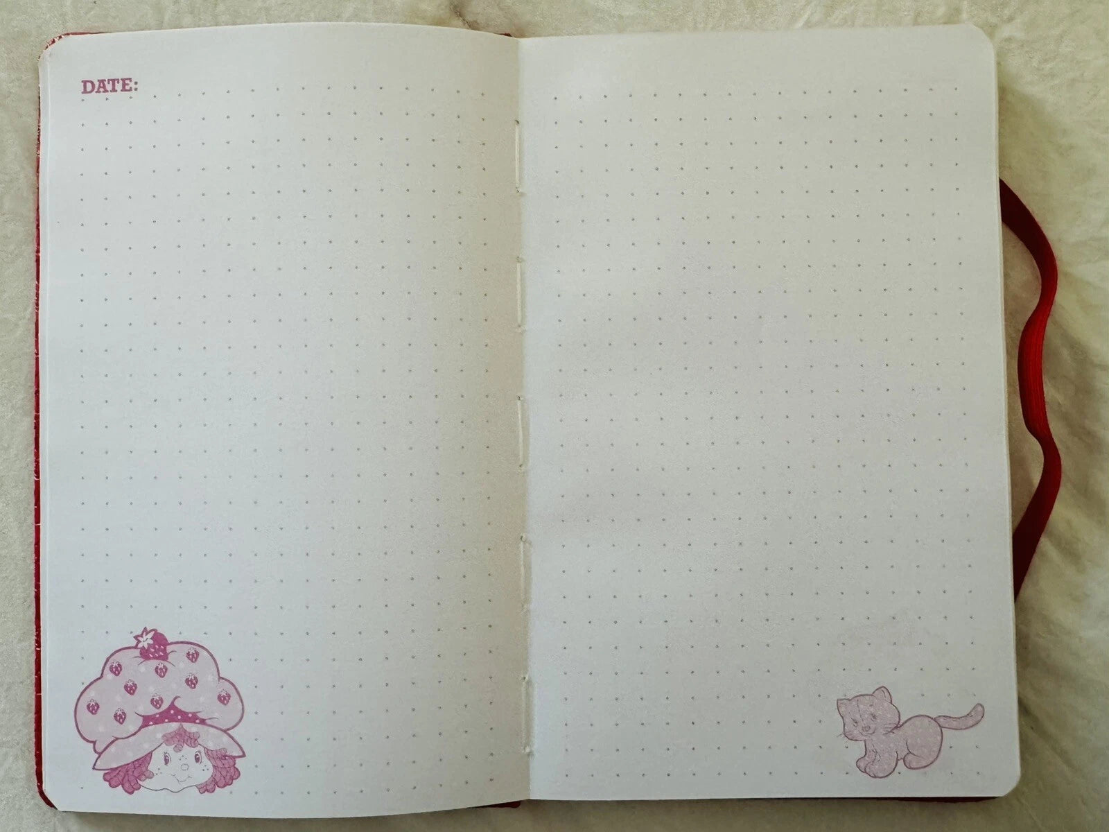 Red Strawberry Vegan Leather Journal