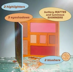 LOTTIE LONDON X OUTER BANKS THE POGUES FACE & EYESHADOW PALETTE PINKS GOLDS