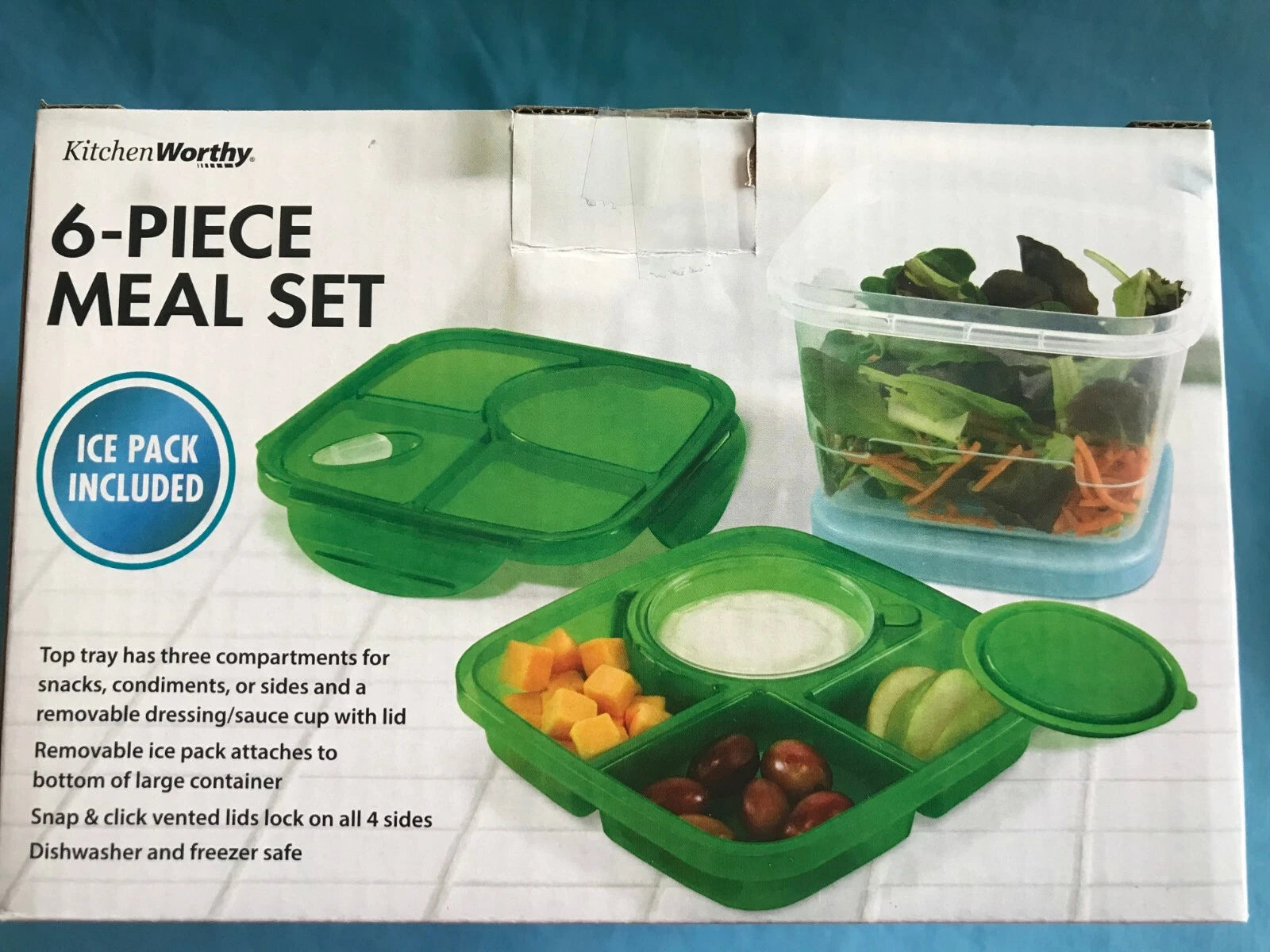 Kitchen Worthy Home - the 6PC Meal Set - Ice Pack Included