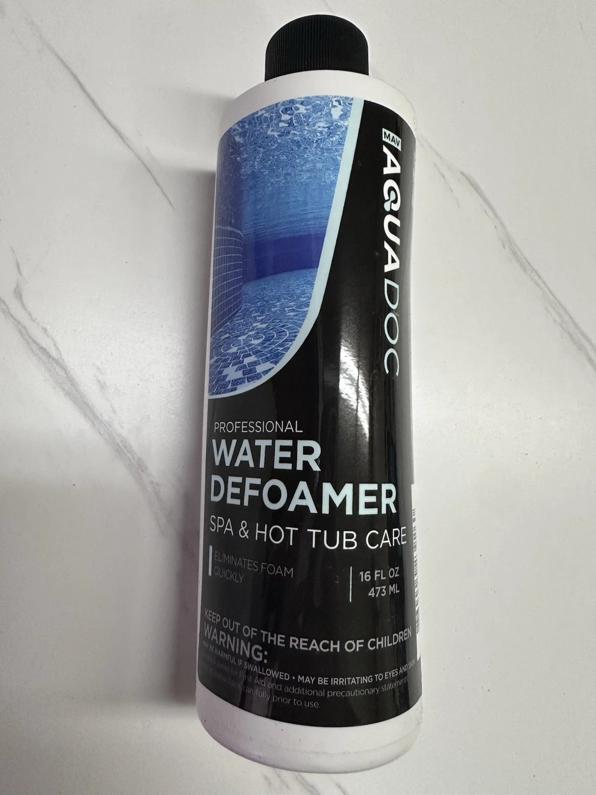 Mav Aquadoc Water Defoamer 16 Oz -For Spa & Hot Tub Care