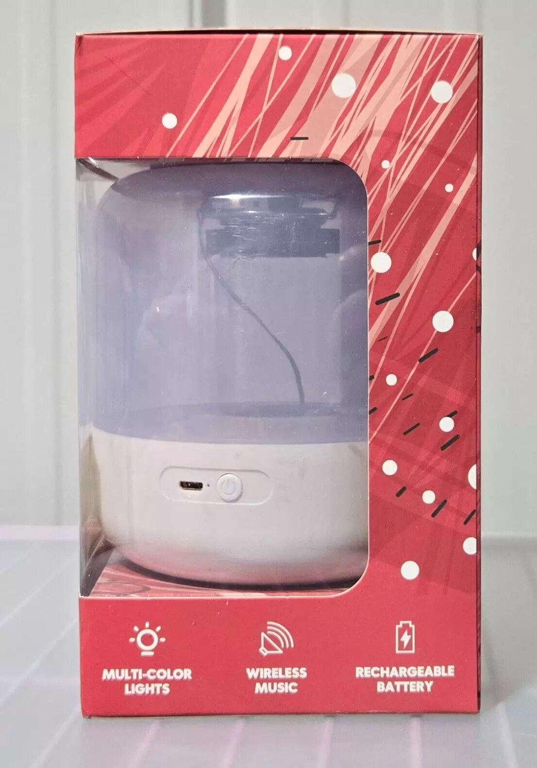 Vivitar Multicolor LED Light Up Wireless Bluetooth Rechargeable Speaker