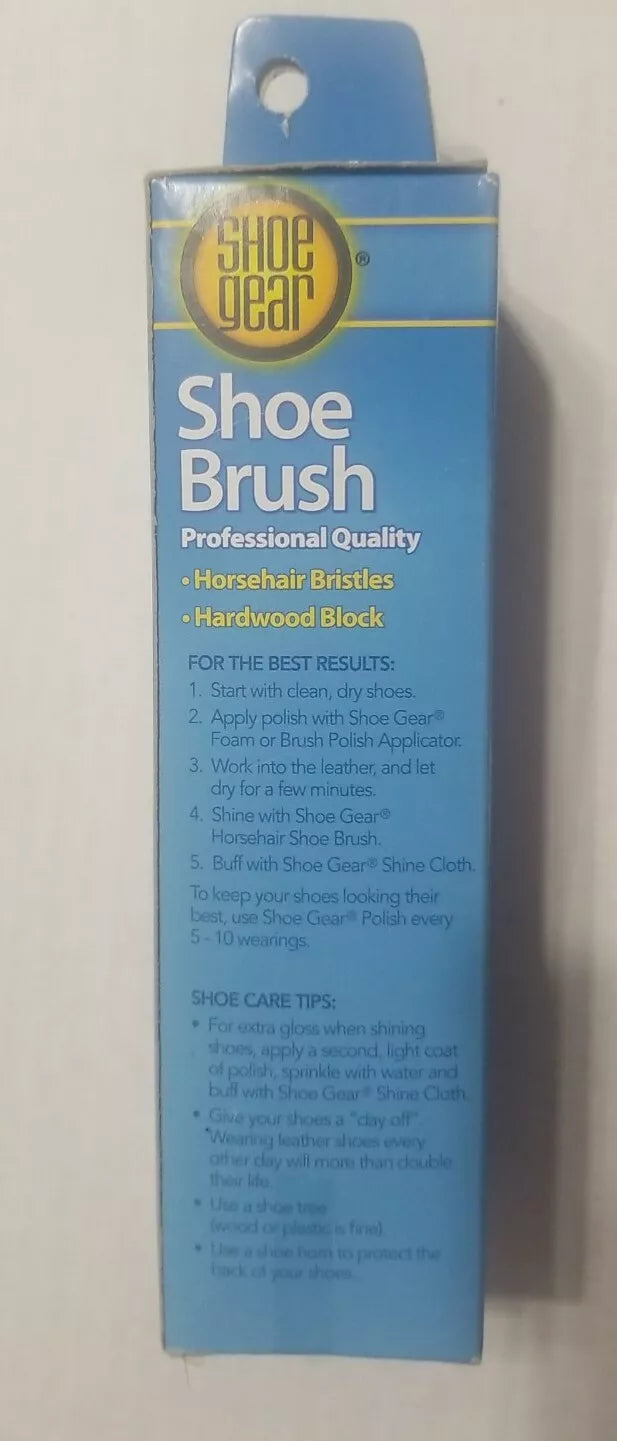 Shoe Shine Brush. Shoe Gear Horsehair Brush