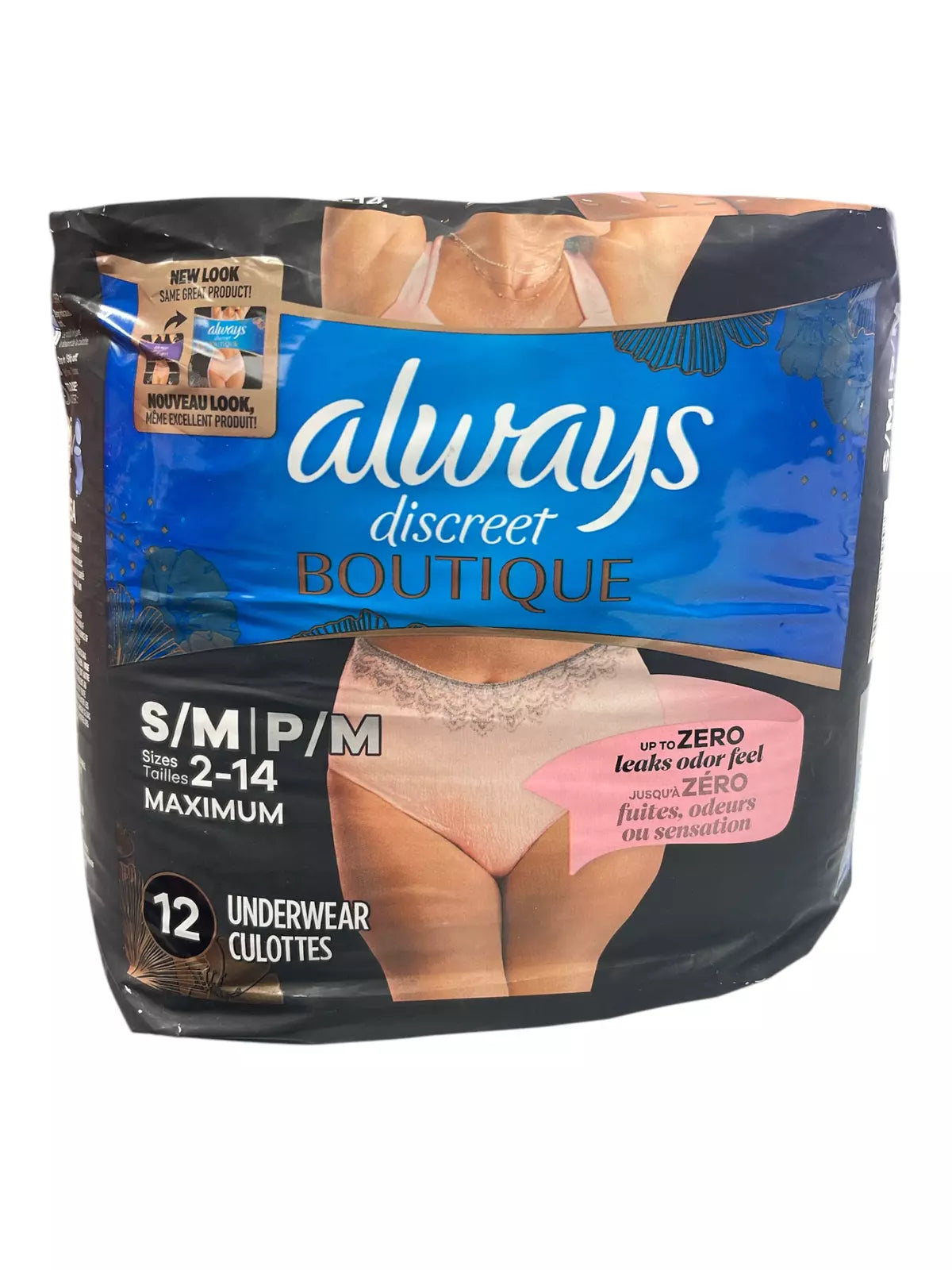 Always Discreet Boutique Women's Maximum Protection  Underwear