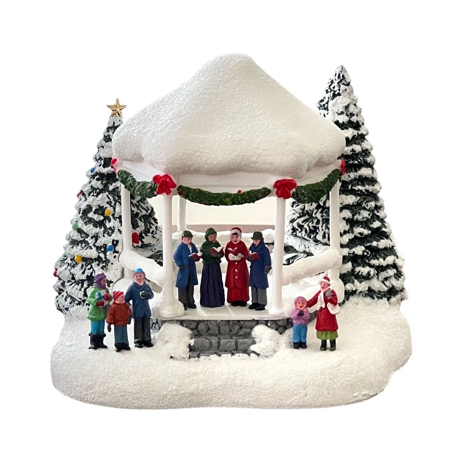Thomas Kinkade Sweet Sounds of Christmas Lighted Gazebo 2023 Teleflora