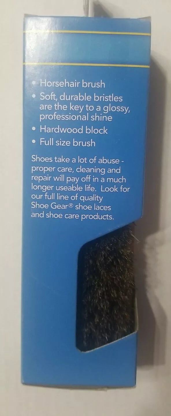 Shoe Shine Brush. Shoe Gear Horsehair Brush