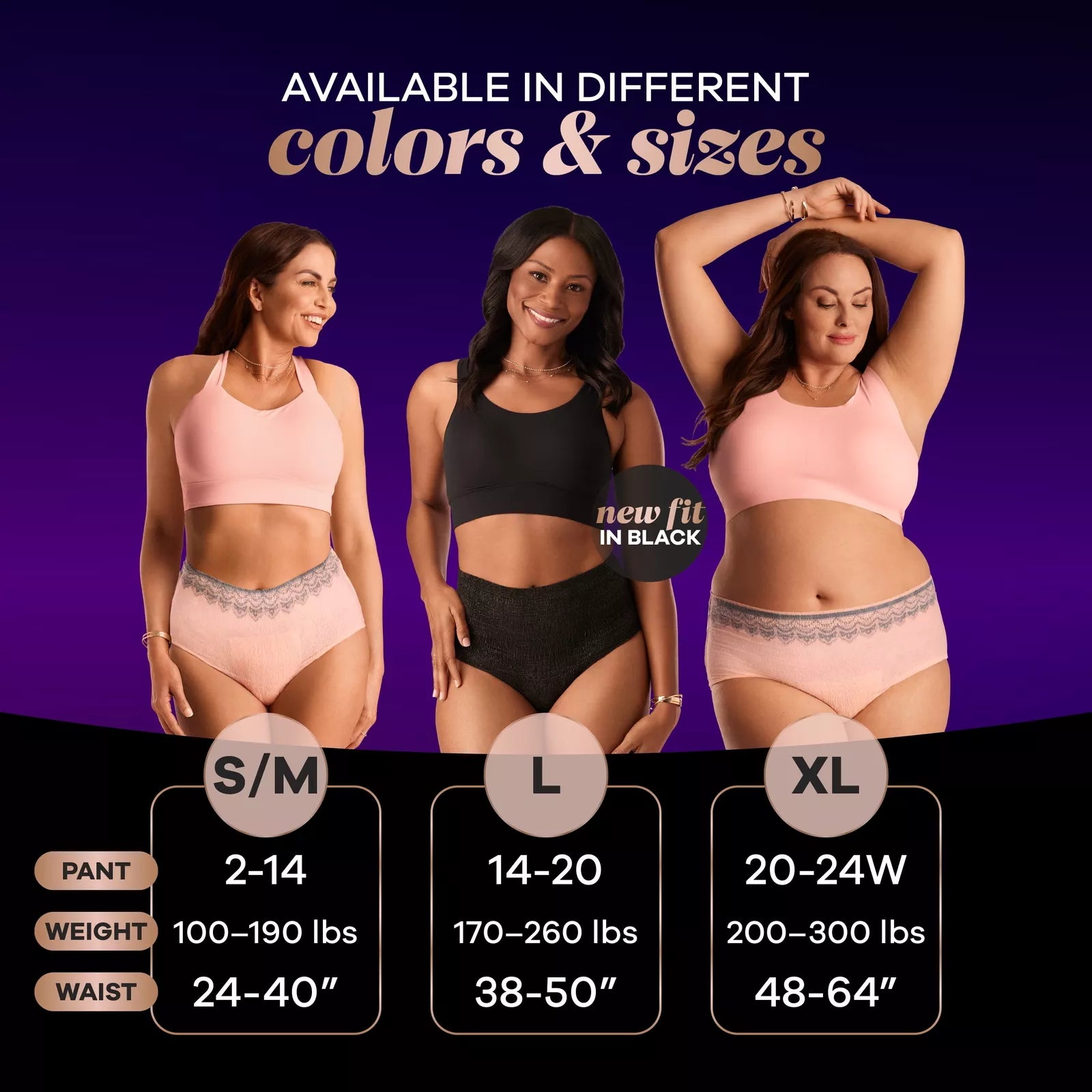 Always Discreet Boutique Women's Maximum Protection  Underwear