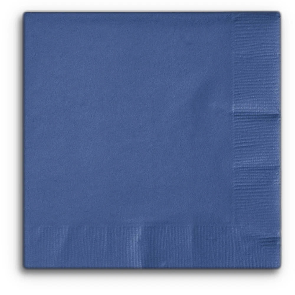 Paper Beverage Napkins, Navy