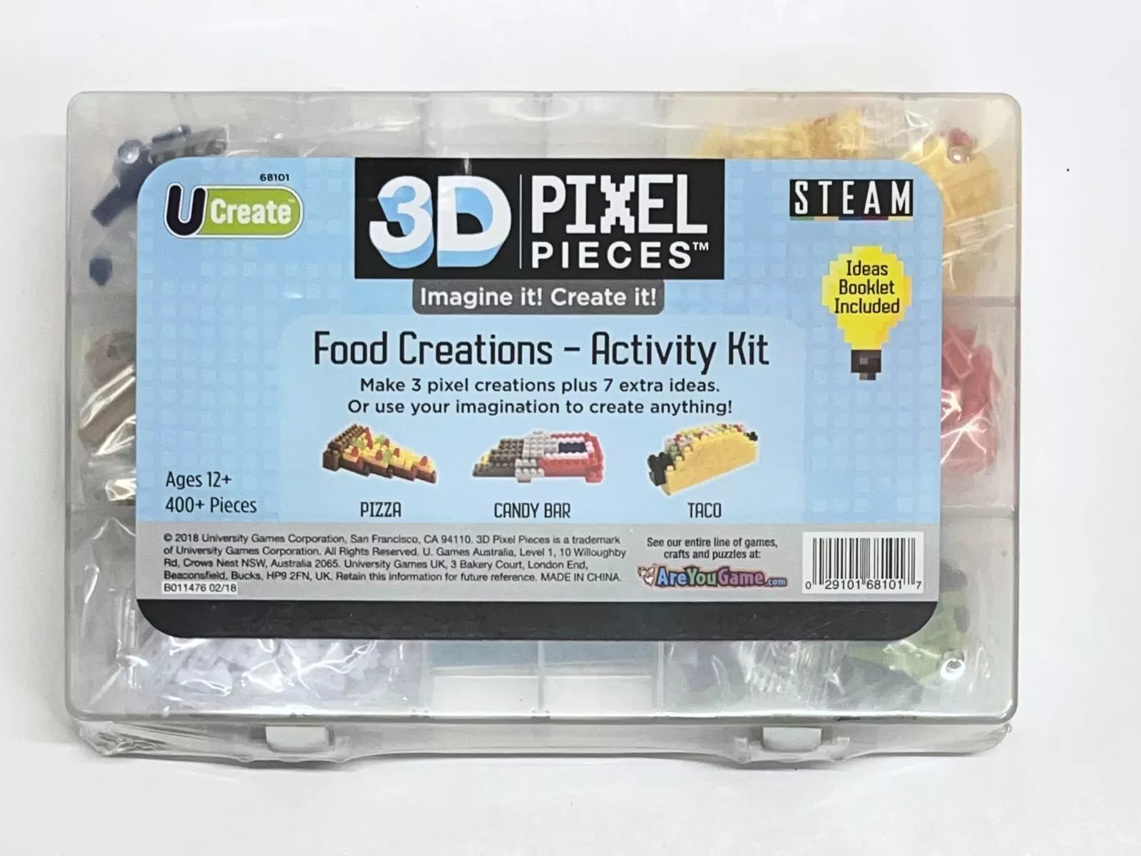 3d Pixel Pieces - Food Creations Activity Kit400 Pcs
