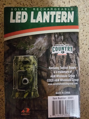 LED Solar Rechargeable Pop Up Camping Lantern