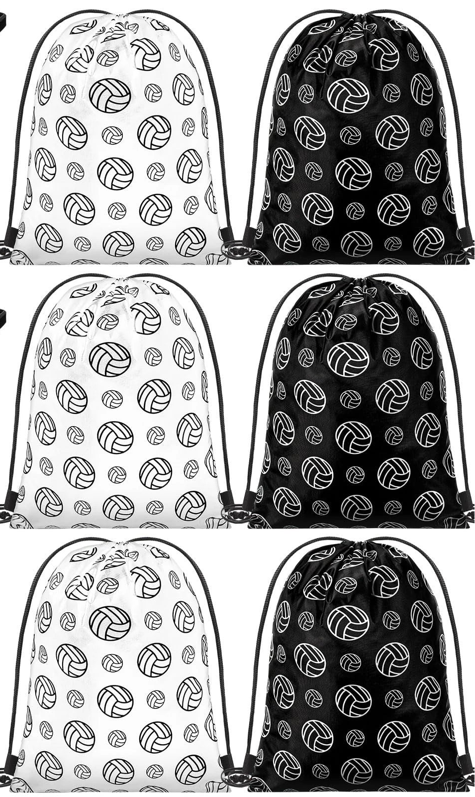 12 Pcs Sports Party Favors Set with Water Bottle Bulk Drawstring Gift Bags and Stickers!