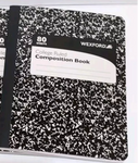 Wexford College Ruled Black Composition Notebook 80 Sheets 9.75 x 7.5