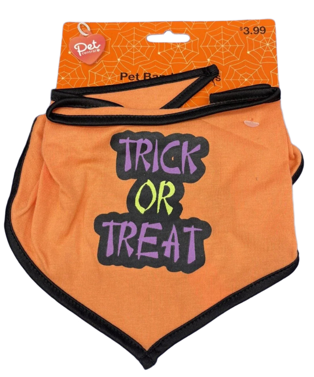 Dog Halloween Bandana Trick or Treat
