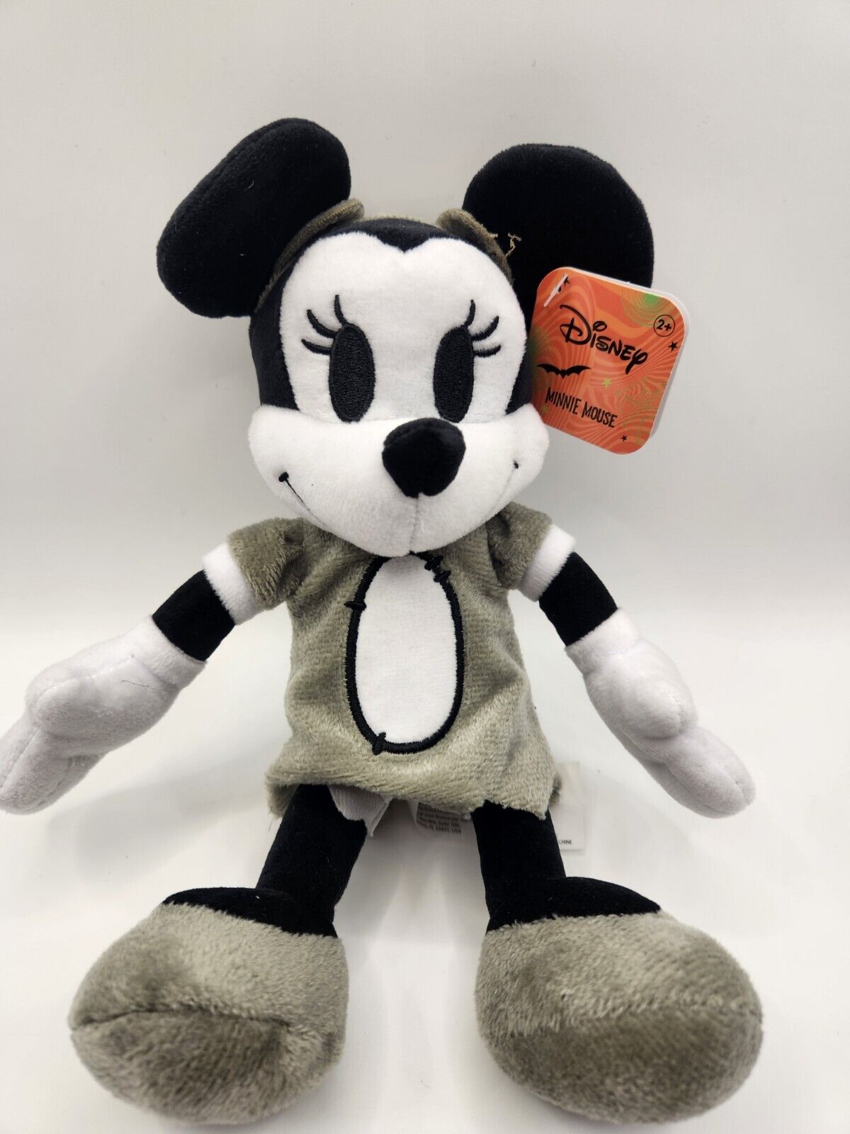 Classic Minnie Mouse Plush Black & White