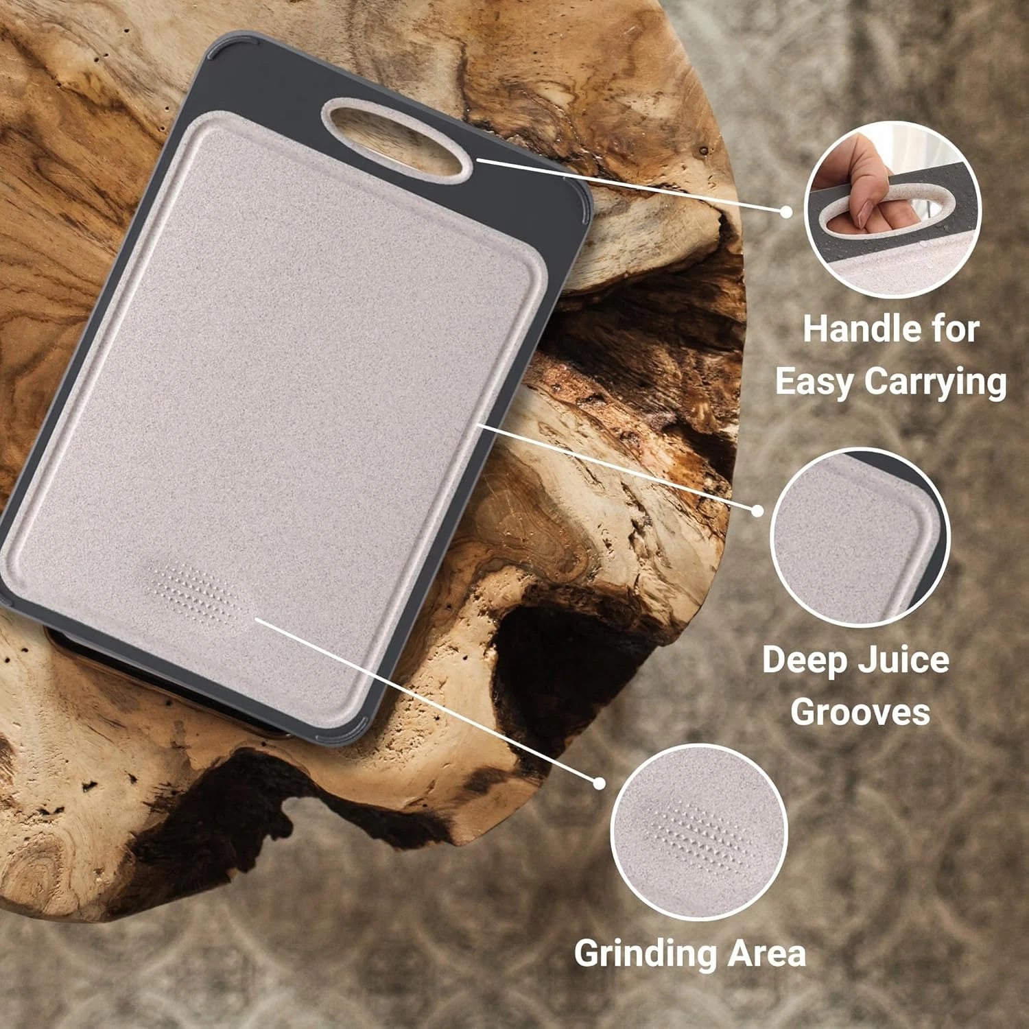 Stainless Steel Cutting Board | Double-Sided Chopping Boards for Kitchen | Large