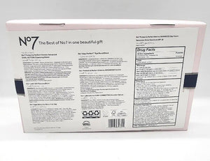The Best of No7 Gift Set Exp 08/25 New Mascara Lip Gloss Serum Eye Pencil