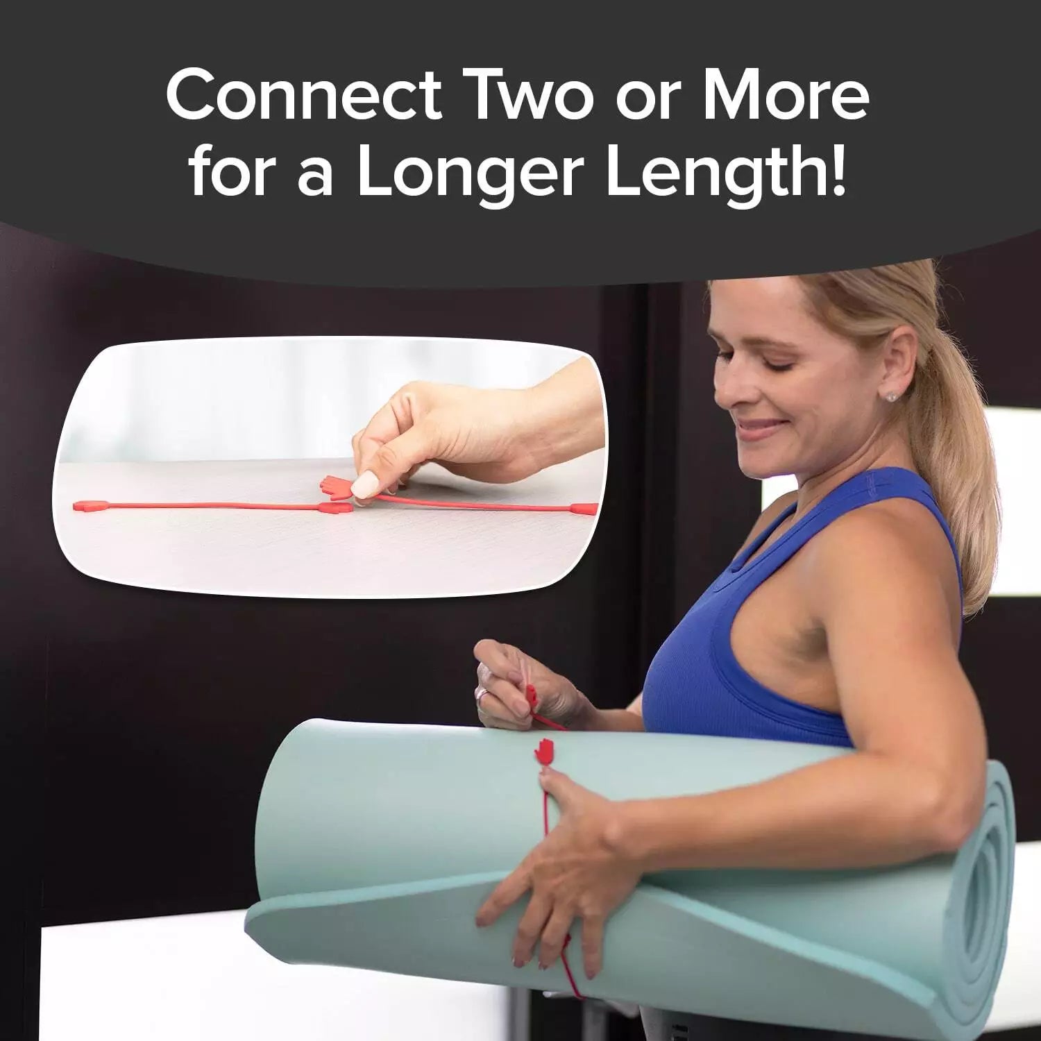 Ruby Holding Hands Ultra-Powerful Magnetic Silicone Zip Ties, AS-SEEN-ON-TV