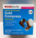 Health Contour Gel Therapy Cold Compress Pain Relief S-M