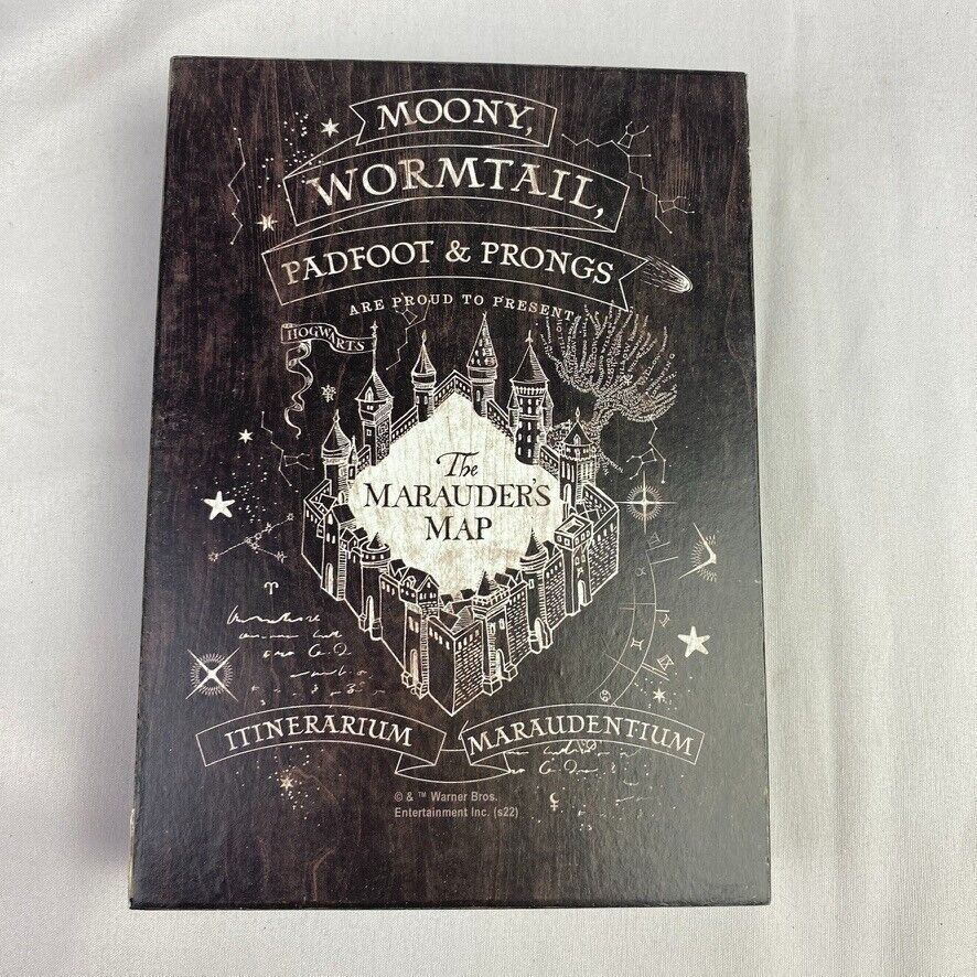 Moony, Wormtail, Padfoot, & Pongs The Marauder’s Map Wall Plaque - Harry Potter