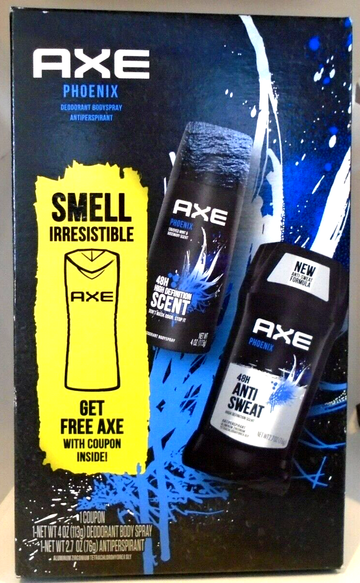 AXE Phoenix Gift Set 1 Deodorant Body Spray & 1 Antiperspirant per box