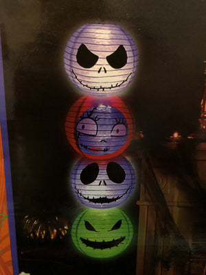Nightmare Before Christmas Light up lantern 4 piece set