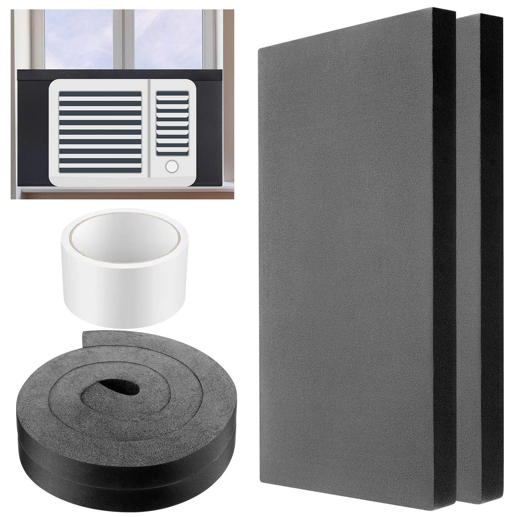 Pangda 2 Pcs 17 x 9 x 7/8 Inch Window Air Conditioner Insulated Foam Panels